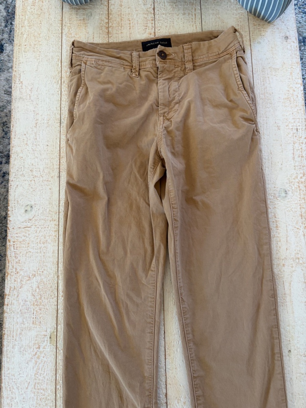 American Eagle Outfitters Men’s Khaki/Tan Straight Chinos